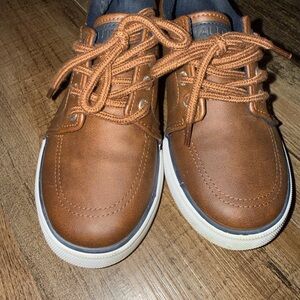 Nautica Brown Leather kid’s dress Shoes